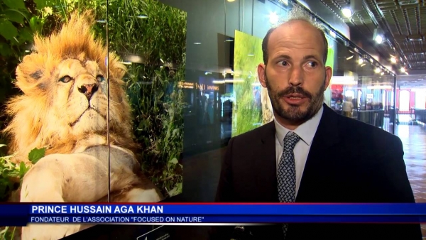 Prince Hussain Aga Khan at the exhibition "Fcused on Nature"